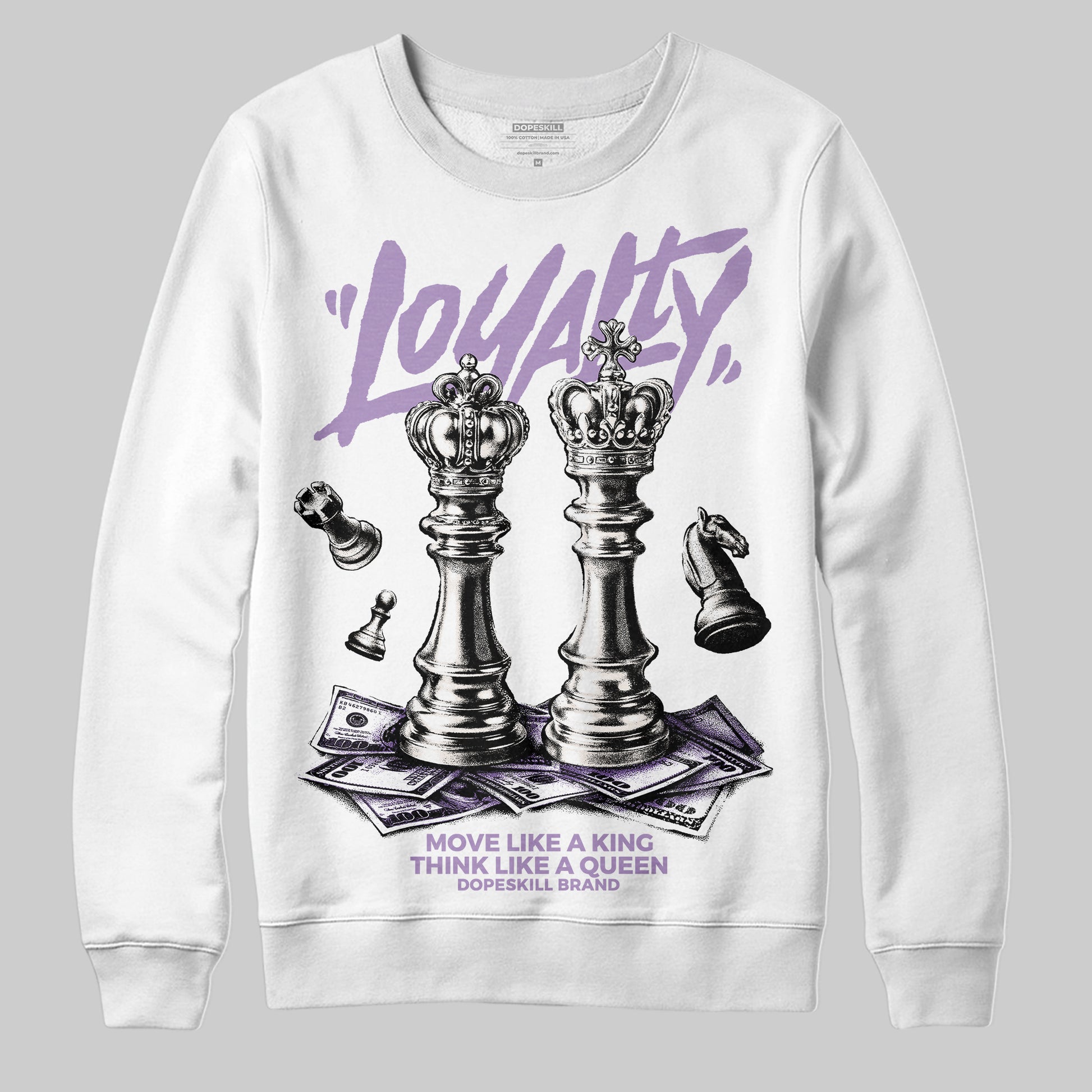 Jordan 10 WMNS “Hydrangeas” DopeSkill Sweatshirt Loyalty Graphic Streetwear - White 