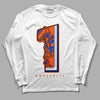 Dunk Low Futura Orange Blaze DopeSkill Long Sleeve T-Shirt No.1 Graphic Streetwear - White