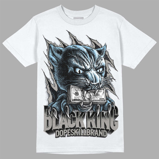 Jordan 11 Cool Grey DopeSkill T-Shirt Black King Graphic Streetwear - White