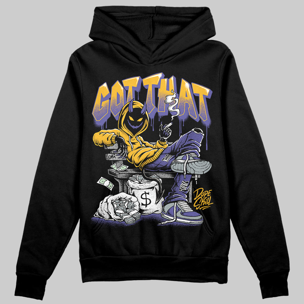 Jordan 4 Retro Lakers DopeSkill Hoodie Sweatshirt Got That Graphic Streetwear - Black