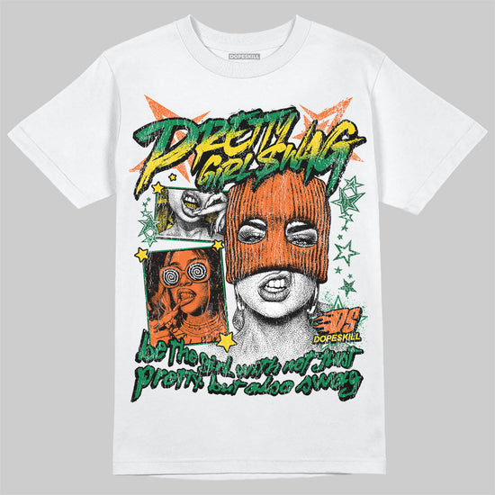 Green Sneakers DopeSkill T-Shirt Pretty Girl Swag Graphic Streetwear - White