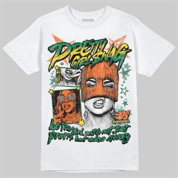 Green Sneakers DopeSkill T-Shirt Pretty Girl Swag Graphic Streetwear - White