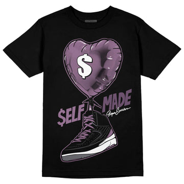 Jordan 2 “Mauve/Off-Noir” DopeSkill T-Shirt Self Made Graphic Streetwear - Black