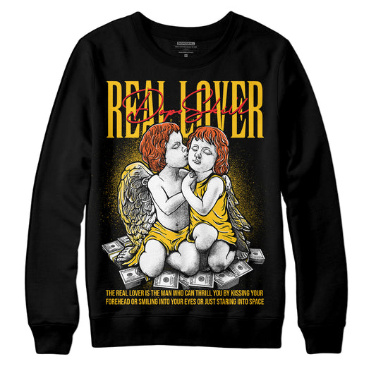 Yellow Sneakers DopeSkill Sweatshirt Real Lover Graphic Streetwear - Black