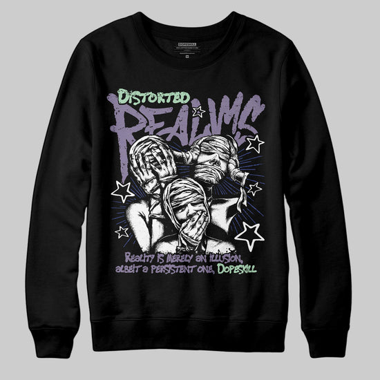 Jordan 1 Retro Low OG Zion Williamson Voodoo Alternate DopeSkill Sweatshirt Distorted Realms Graphic Streetwear - Black