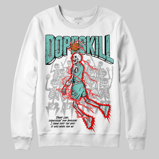 Jordan 11 Low "Igloo" DopeSkill Sweatshirt Thunder Dunk Graphic Streetwear - White