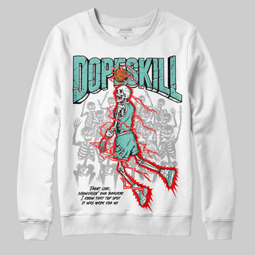 Jordan 11 Low "Igloo" DopeSkill Sweatshirt Thunder Dunk Graphic Streetwear - White