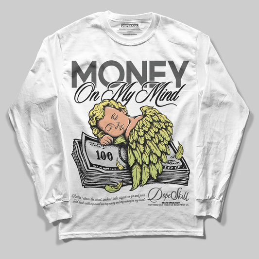 Jordan 4 GS “Light Lemon Twist” DopeSkill Long Sleeve T-Shirt MOMM Graphic Streetwear - White 