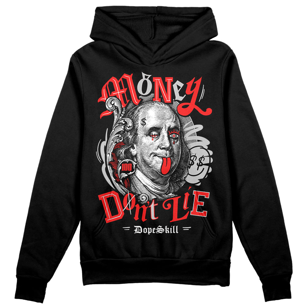 Jordan Spizike Low Bred DopeSkill Hoodie Sweatshirt Money Don't Lie Graphic Streetwear - black