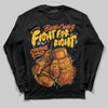 Orange, Black and White Sneakers DopeSkill Long Sleeve T-Shirt Fight For Right Graphic Streetwear - Black
