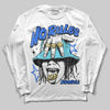 Royal Blue Sneakers DopeSkill Long Sleeve T-Shirt No Rules Graphic Streetwear - White