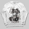 Jordan 4 Retro Cave Stone DopeSkill Long Sleeve T-Shirt Smile Through The Pain Graphic Streetwear - White 