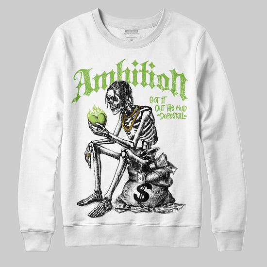 Air Max 95 Big Bubble Neon Yellow DopeSkill Sweatshirt Ambition Graphic Streetwear - White 