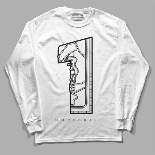 Dunk Low ‘Pure Platinum’ DopeSkill Long Sleeve T-Shirt No.1 Graphic Streetwear - White