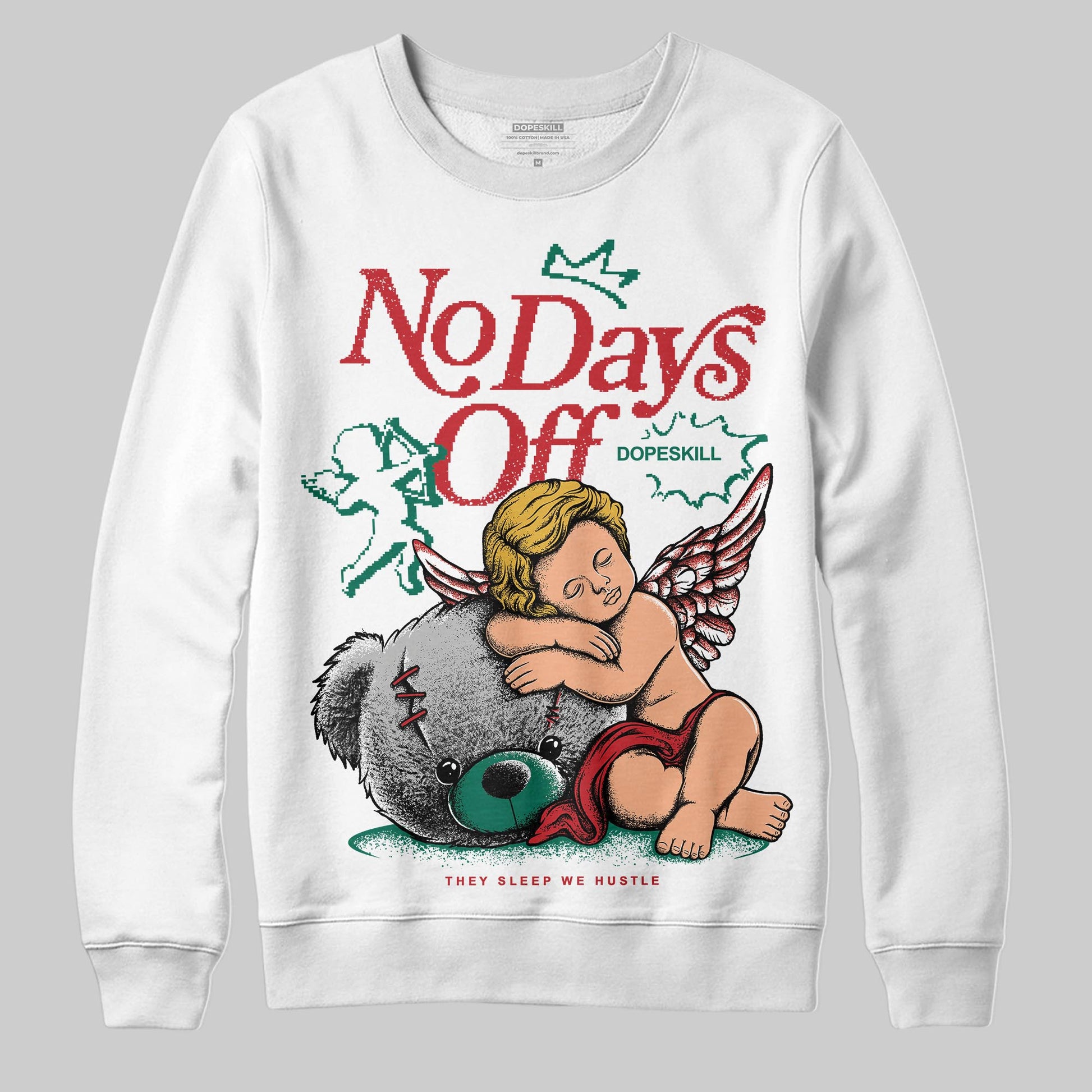 Jordan 3 Mexico 'El Vuelo' DopeSkill Sweatshirt New No Days Off Graphic Streetwear - White