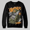 Olive Sneakers DopeSkill Sweatshirt Grind Pray Graphic Streetwear - Black