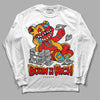 Red Sneakers DopeSkill Long Sleeve T-Shirt Born To Be Rich Graphic Streetwear - White