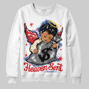 Jordan 3 “Seoul 2.0” DopeSkill Sweatshirt Heaven Sent Graphic Streetwear - White