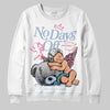 Jordan 3 GS “Cobalt Bliss” DopeSkill Sweatshirt New No Days Off Graphic Streetwear - White