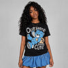 University Blue 14s DopeSkill T-Shirt Out Here Being Cute Graphic