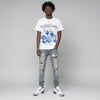 “True Blue” 3s DopeSkill T-Shirt Feeling Lucky Graphic