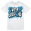 Jordan 4 Retro Military Blue DopeSkill T-Shirt Super Sauce Graphic Streetwear - White