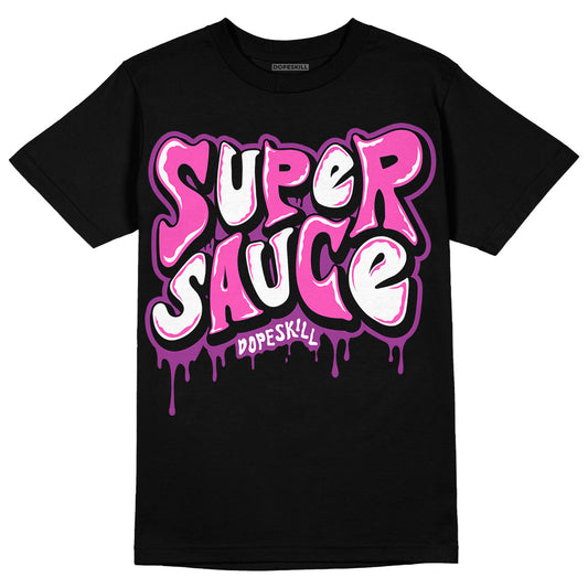 Jordan 4 GS “Hyper Violet” DopeSkill T-Shirt Super Sauce Graphic Streetwear - Black