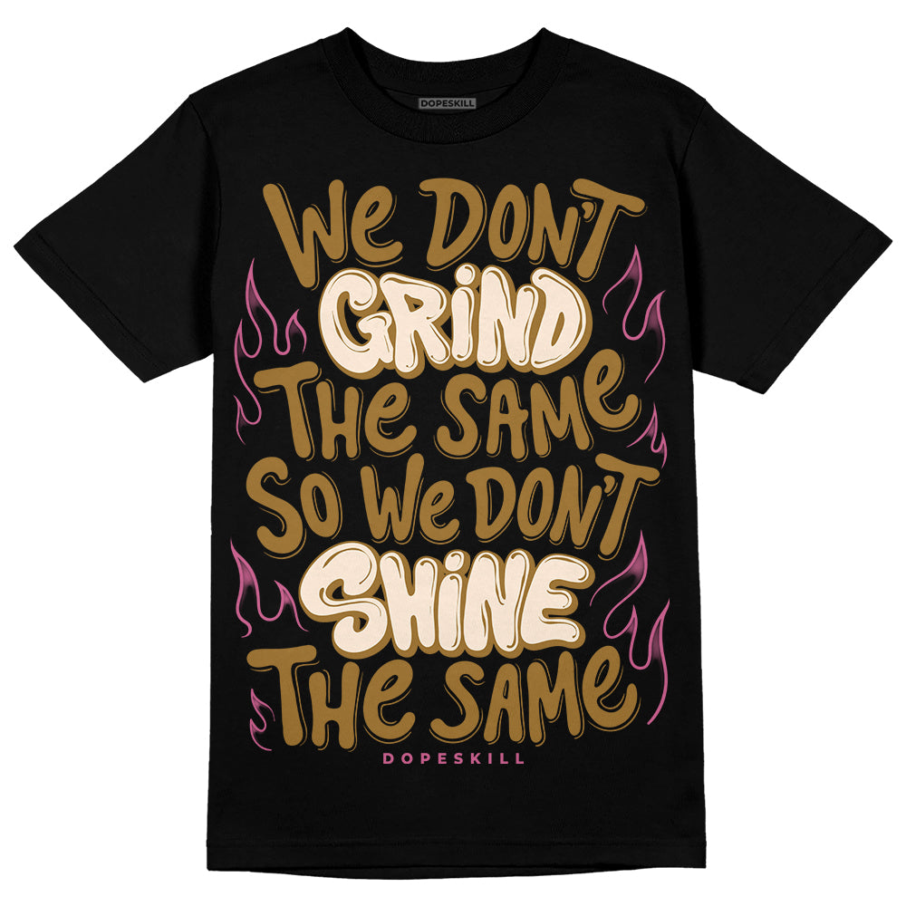 Dunk Low Just Do It “Bronzine/Playful Pink” DopeSkill T-Shirt Grind Shine Graphic Streetwear - Black