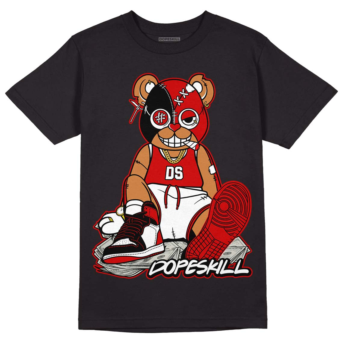 Jordan 1 Retro Low "Black Toe" DopeSkill T-Shirt Greatest Graphic Streetwear - Black