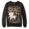 TAN Sneakers DopeSkill Sweatshirt Speak It Graphic Streetwear - Black
