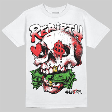 Jordan 13 Retro OG Chicago DopeSkill T-Shirt Rebirth Graphic Streetwear - White 
