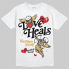 Jordan 4 Retro “Pizza” DopeSkill T-Shirt New Love Heals Graphic Streetwear - White