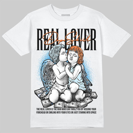 Jordan 1 Retro High Virgil Abloh Archive Alaska DopeSkill T-Shirt Real Lover Graphic Streetwear - White