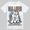 Jordan 1 Retro High Virgil Abloh Archive Alaska DopeSkill T-Shirt Real Lover Graphic Streetwear - White