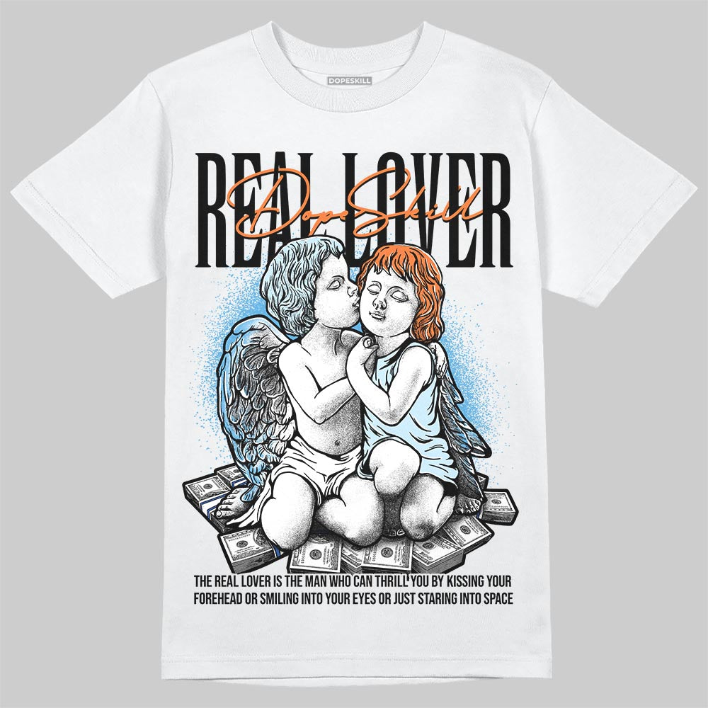 Jordan 1 Retro High Virgil Abloh Archive Alaska DopeSkill T-Shirt Real Lover Graphic Streetwear - White