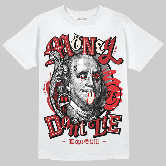 Adidas Samba OG ‘Talchum Pack ‑ Scarlet’ DopeSkill T-Shirt Money Don't Lie Graphic Streetwear - White 