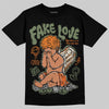 Jordan 4 Retro OG SP Undefeated (2025) DopeSkill T-Shirt False Love Graphic Streetwear - black