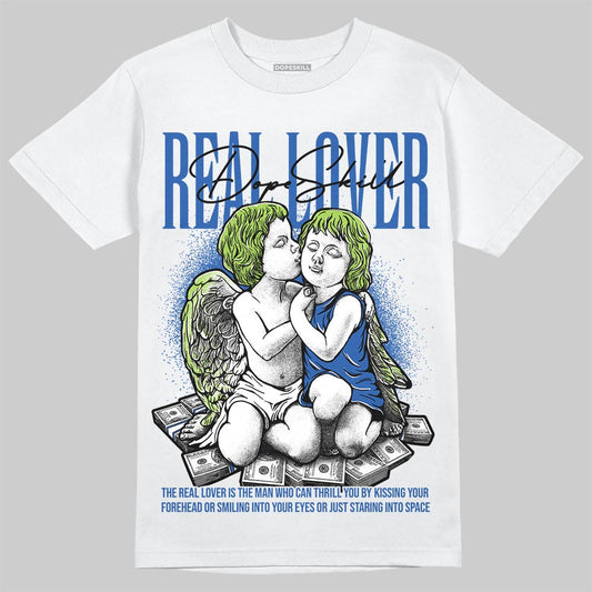 Air Griffey Max 1 Varsity Royal and Volt DopeSkill T-Shirt Real Lover Graphic Streetwear - White