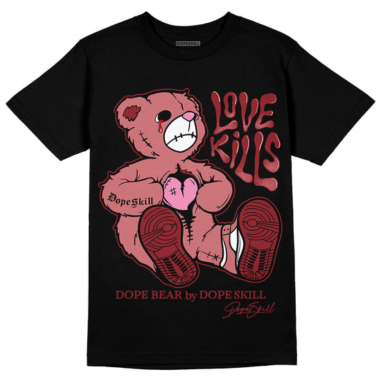 Valentine's Day Collection DopeSkill T-Shirt Love Kills Graphic Streetwear - Black