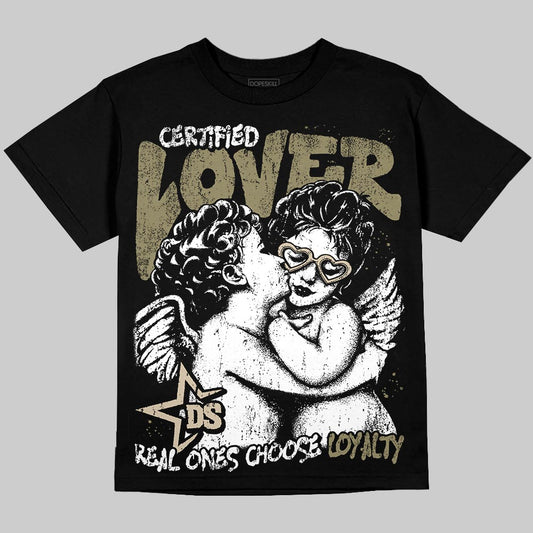 Jordan 6 Retro Neutral Olive DopeSkill T-Shirt Real Ones Choose Loyalty Graphic Streetwear - Black
