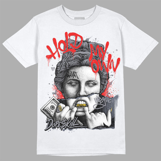 Jordan 14 Retro 'Stealth' DopeSkill T-Shirt Hold My Own Graphic Streetwear - White