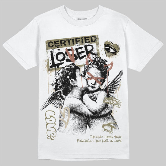 Jordan 6 Retro Neutral Olive DopeSkill T-Shirt Certified Lover Graphic Streetwear - White 
