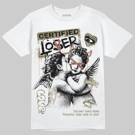Jordan 6 Retro Neutral Olive DopeSkill T-Shirt Certified Lover Graphic Streetwear - White 