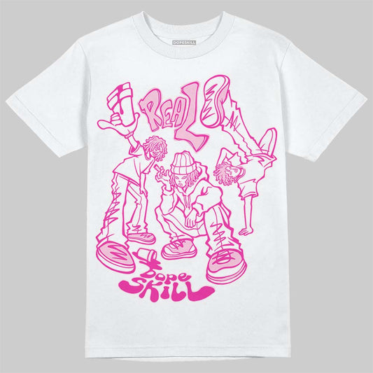 Pink Sneakers DopeSkill T-Shirt Real Y2K Players Graphic Streetwear - White