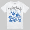 Jordan 3 "True Blue" DopeSkill T-Shirt Feeling Lucky Graphic Streetwear - White
