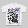 Purple Oversize Print Fix Your Energy DopeSkill Graphic Premium T-shirt Streetwear - White