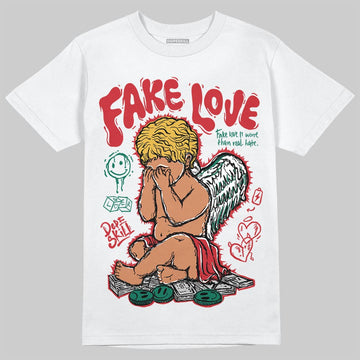 Jordan 3 Mexico 'El Vuelo' DopeSkill T-Shirt False Love Graphic Streetwear - White