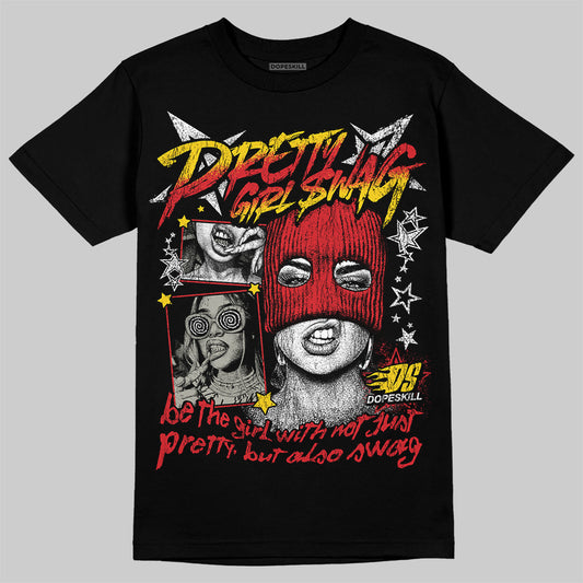 Jordan 3 Retro Fire Red DopeSkill T-Shirt Pretty Girl Swag Graphic Streetwear - Black