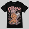 Jordan 40 “Dusty Rose” DopeSkill T-Shirt False Love Graphic Streetwear - Black