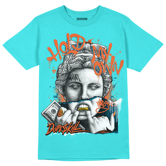 Dunk Low “Miami Dolphins” DopeSkill Tahiti Blue T-shirt Hold My Own Graphic Streetwear 